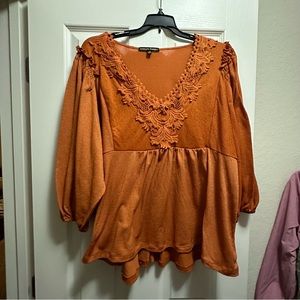 PLUS SIZE BLOUSE LONG SLEEVE